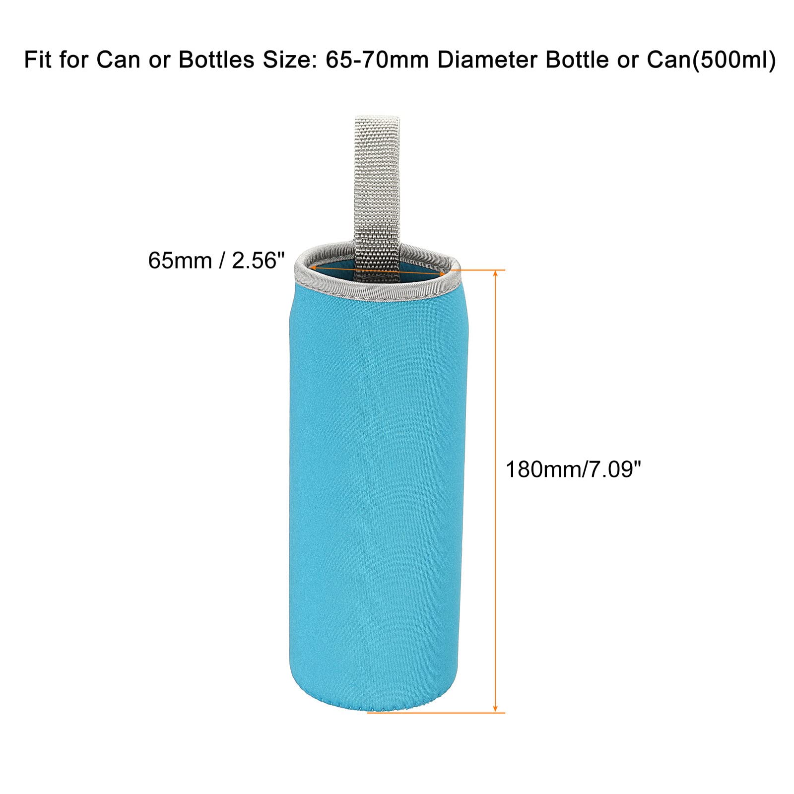Sourcing Map Housse bouteille néoprène 500ml bleu lot 2 isotherme