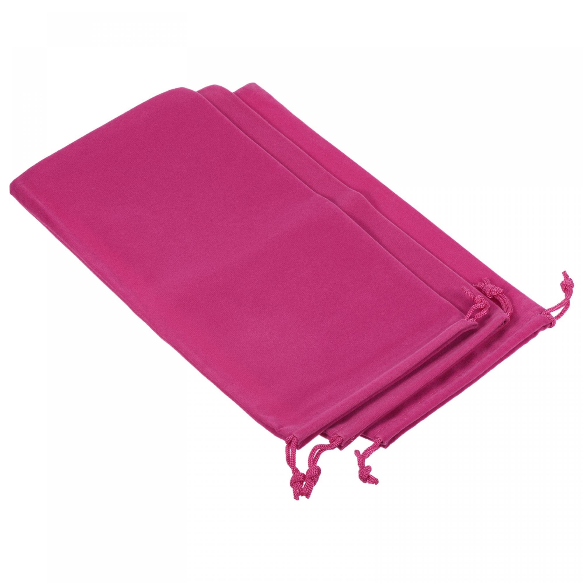 sourcing map pochette microfibre 30x15 cm rose rouge lot 3 anti-rayure