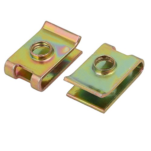 SOURCINGMAP Automotive écrou U M5 acier ressort clip 25pcs