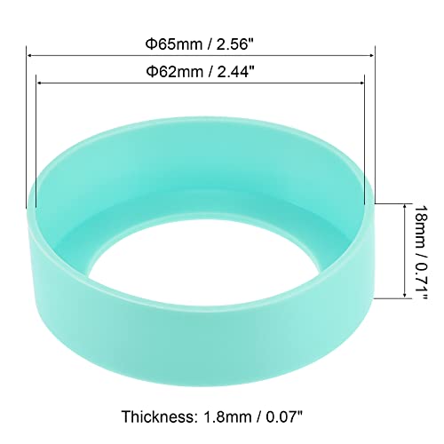 sourcingmap Home & Garden socle gourde silicone cyan lot 2 antidérapant
