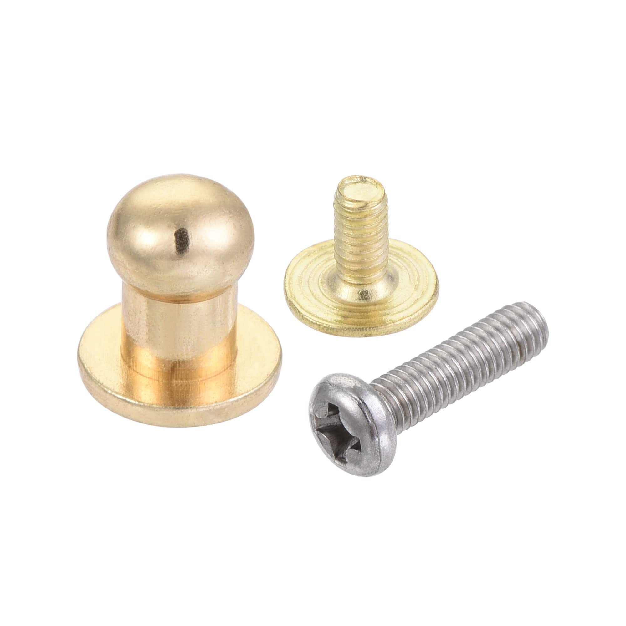 Sourcing Map Home & Garden bouton meuble or clair 24 pièces