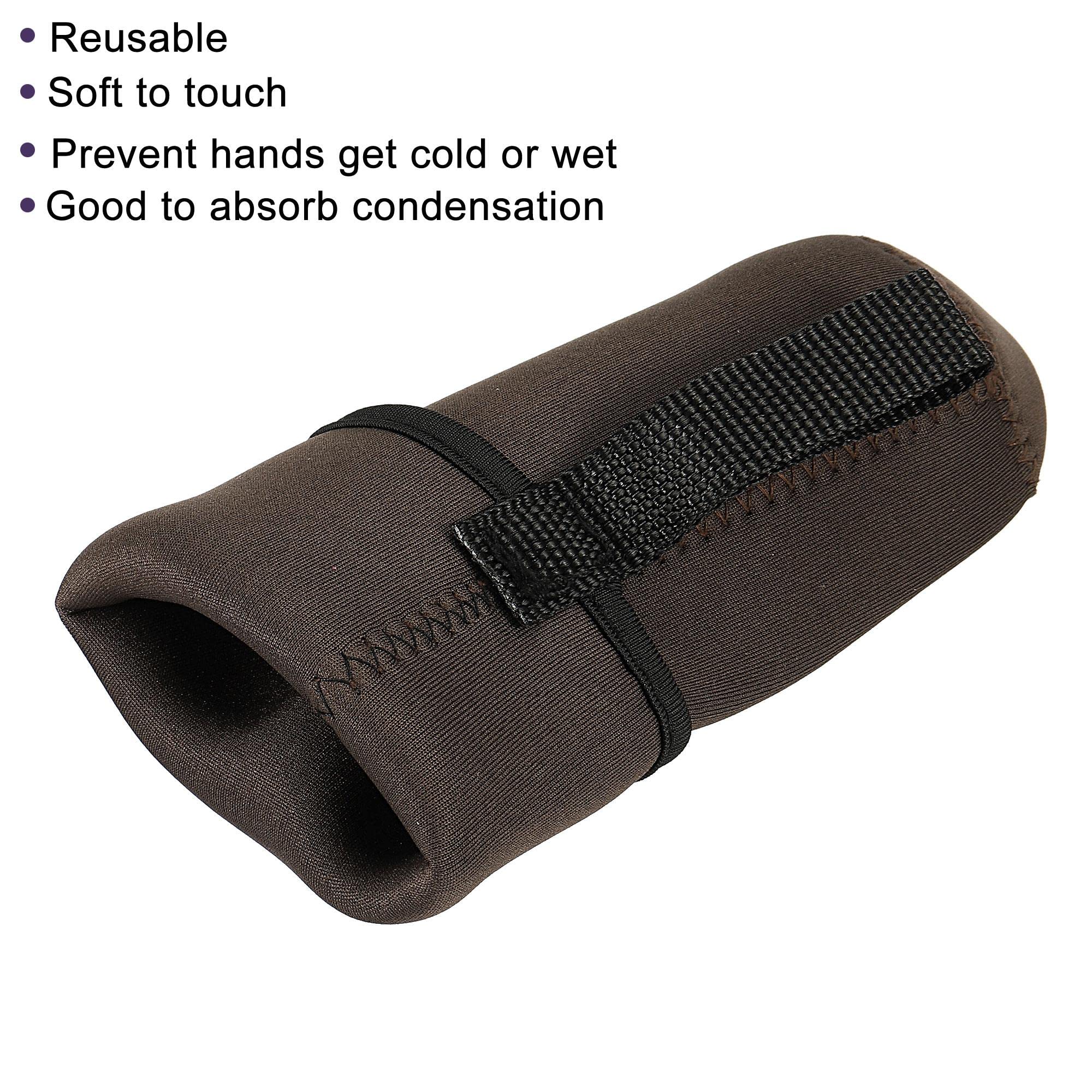 sourcing map Home & Garden manchon bouteille 500ml lot 2 marron