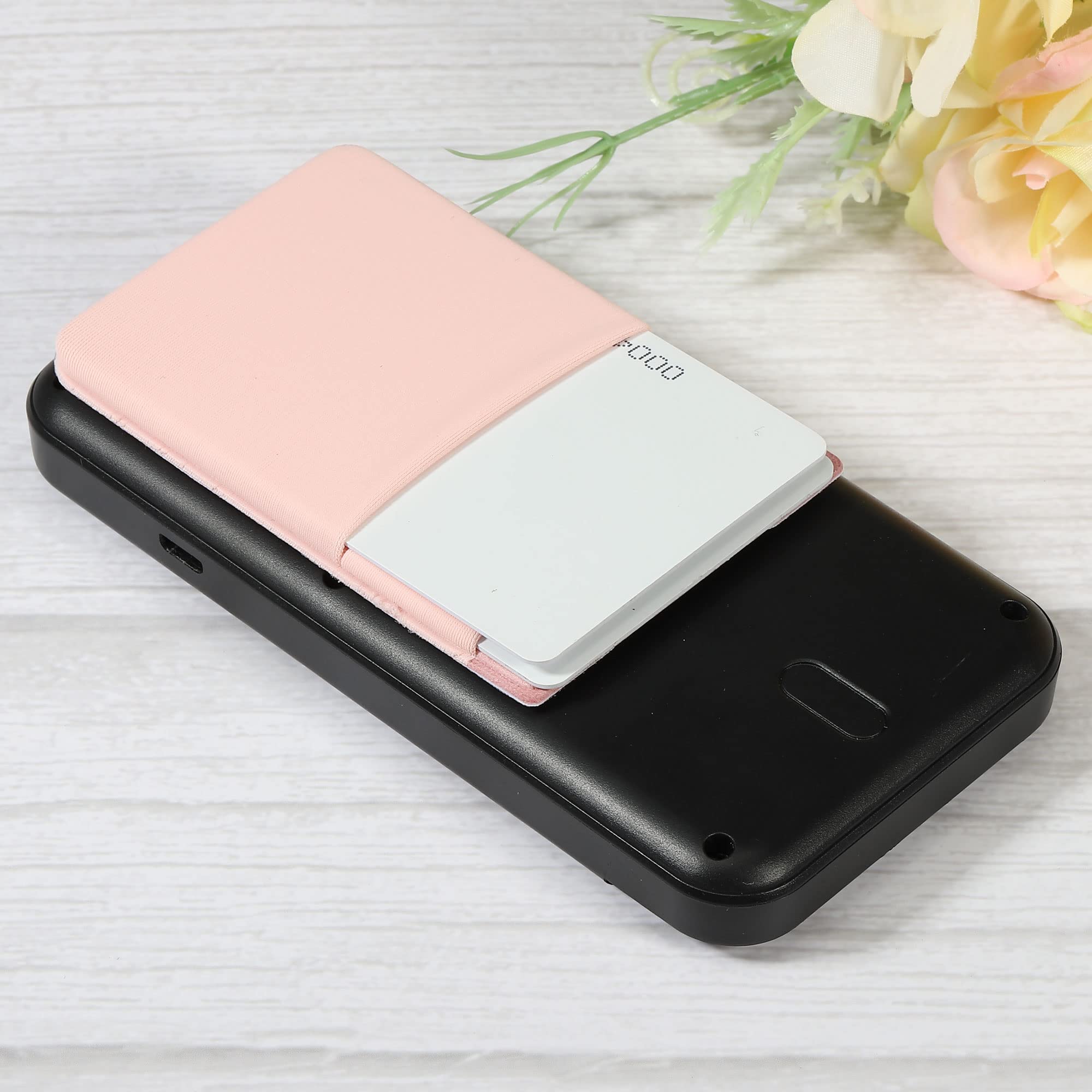 sourcing map porte-carte téléphone double rose lot 2