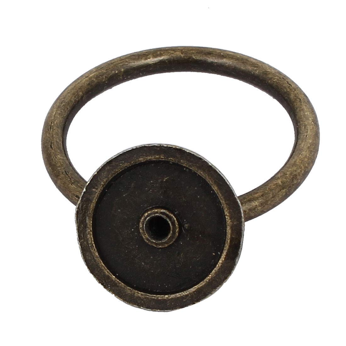 sourcing map Poignée anneau bronze 52mm lot 6