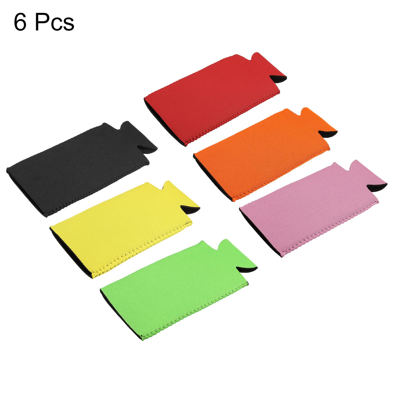 Sourcing map manchon canette néoprène 6 couleurs 6 pièces
