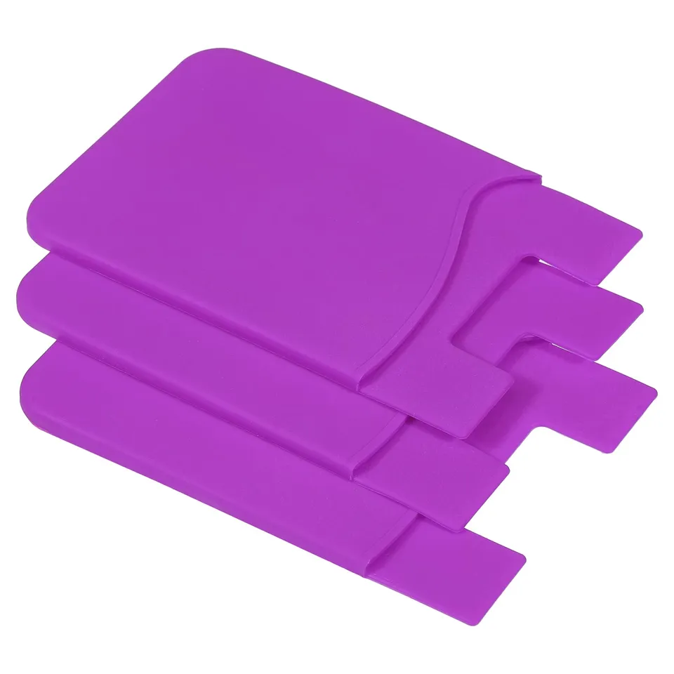sourcing map Electronics porte-carte téléphone violet lot de 3
