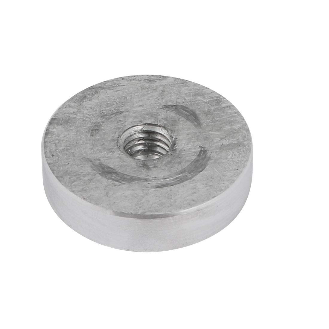 Sourcingmap disque aluminium M8 30mm argent lot 4 verre