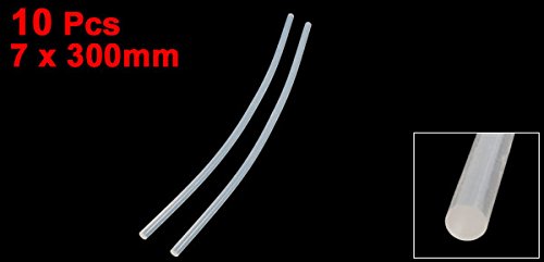 Sourcingmap Bâtons colle chaude 7x300mm transparent lot 10