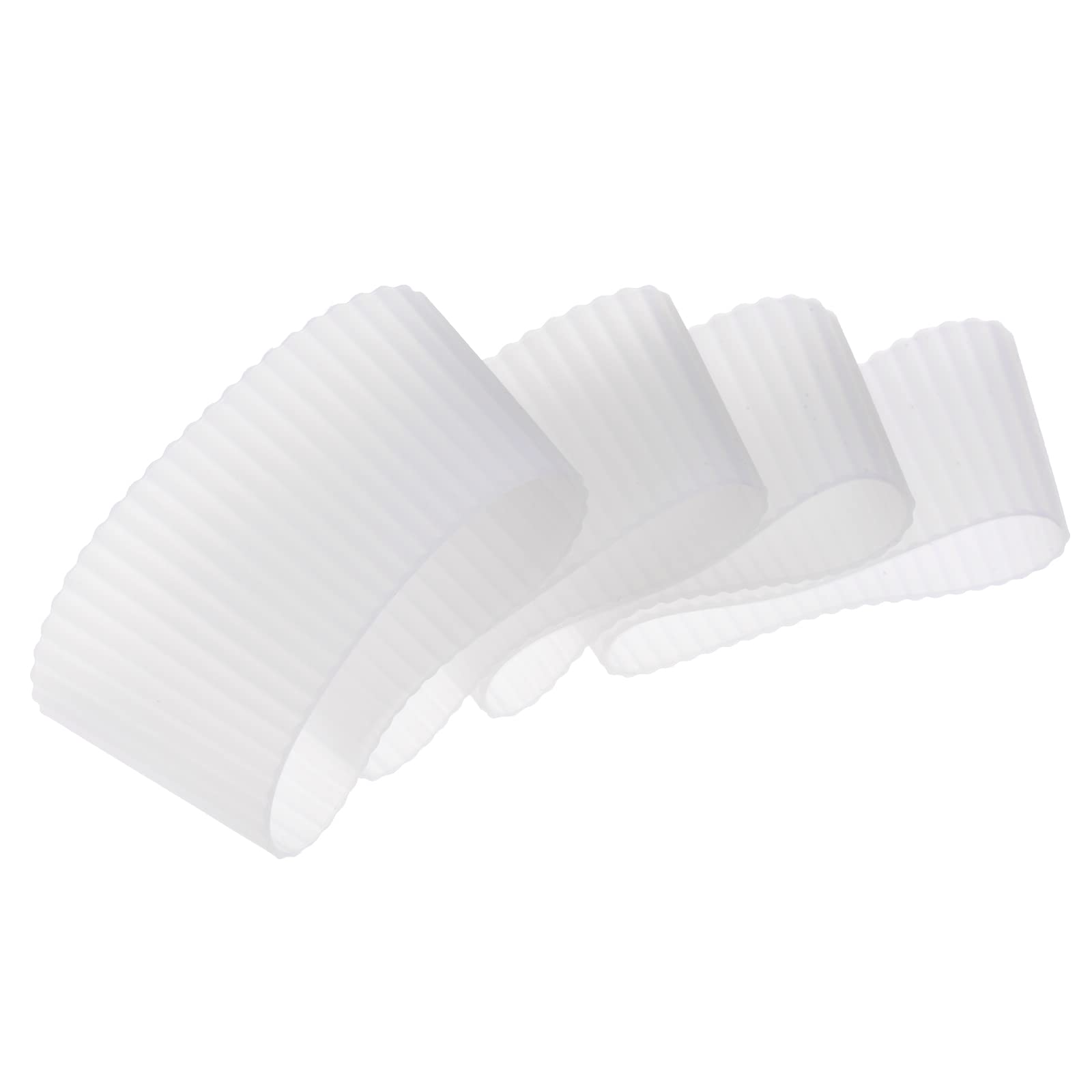 Sourcing Map Home & Garden manchon tasse silicone transparent lot 4