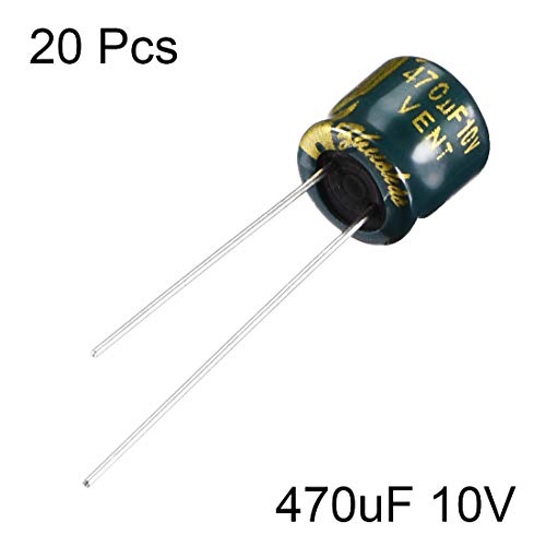 Sourcingmap Condensateur 470uF 10V 8x7mm Faible ESR Lot 20