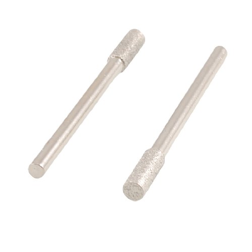 Sourcing Map Industrial pointe diamantée cylindrique 4 mm x4 tige 3 mm