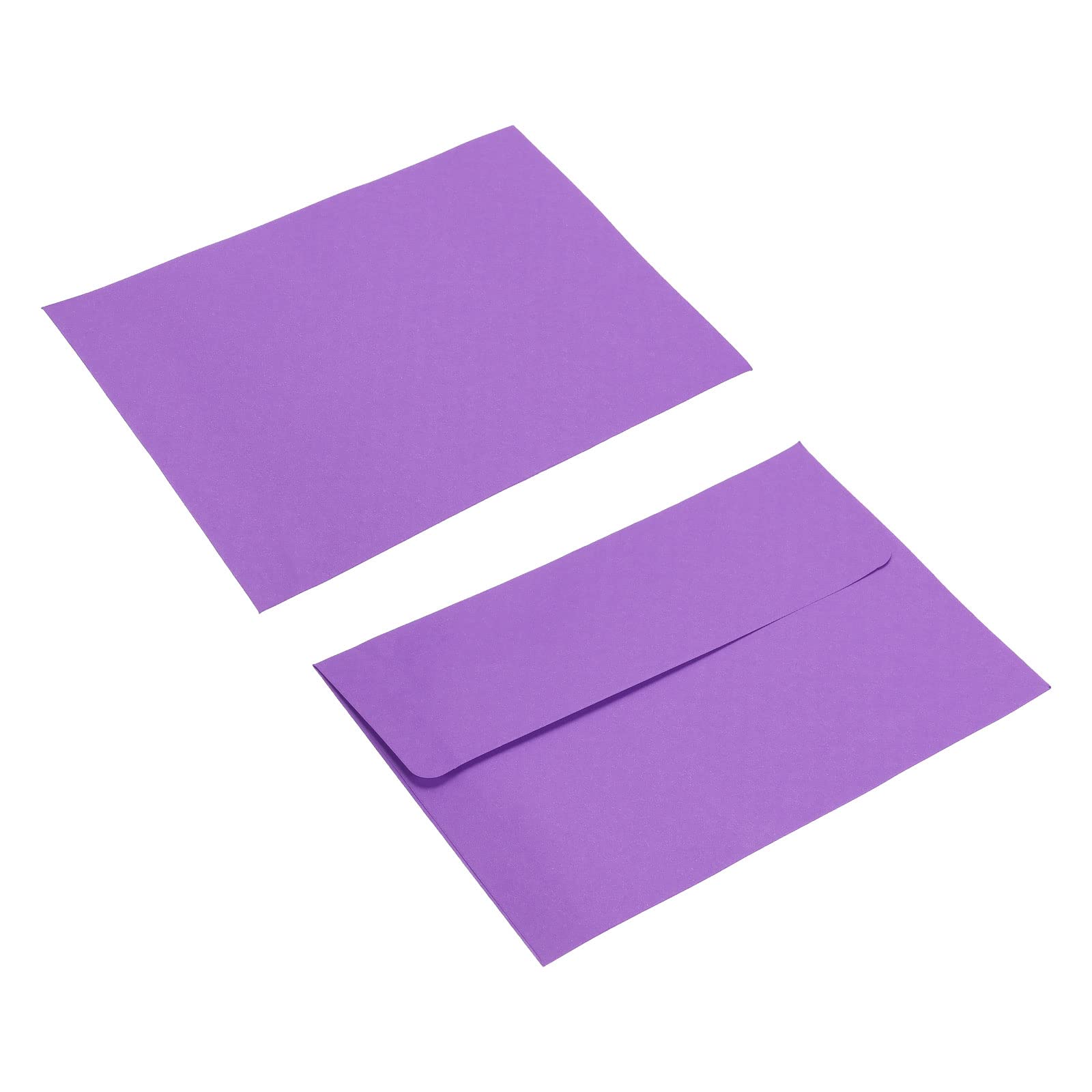 Sourcing Map Mini Enveloppe Papier Violet 12,5x17,5cm x50