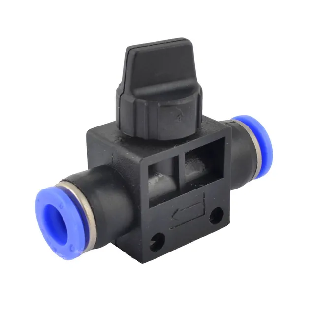 Sourcingmap vanne à bille plastique 8mm bleu noir