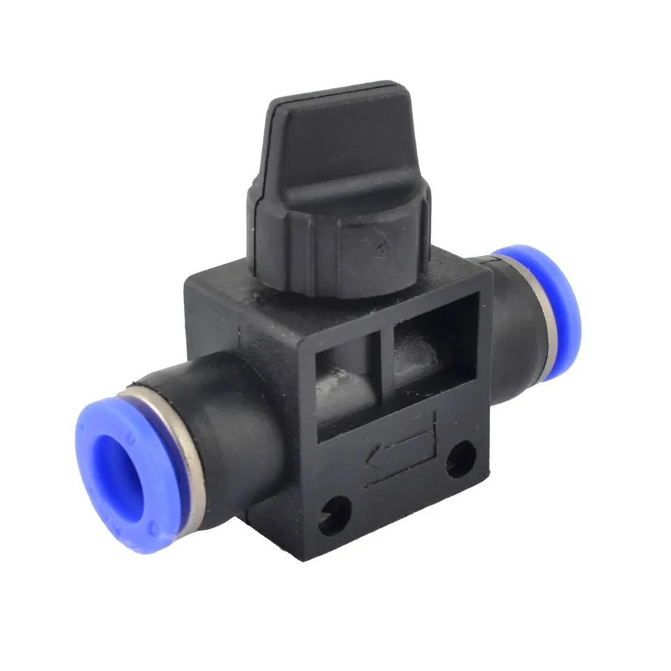 Sourcingmap vanne à bille plastique 8mm bleu noir