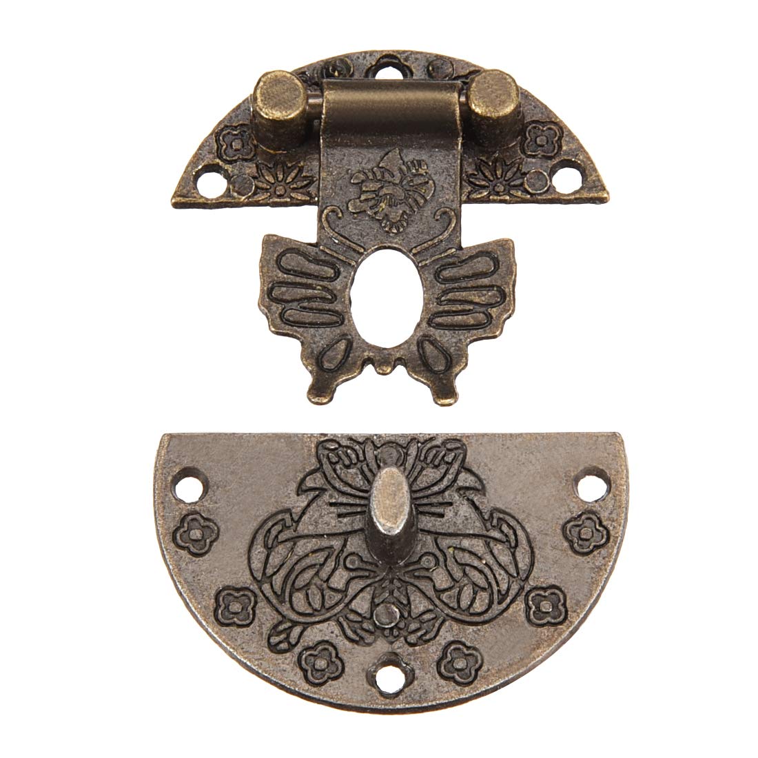 Sourcingmap Fermoir Boîte Bois 40mm Lot 5 Bronzé