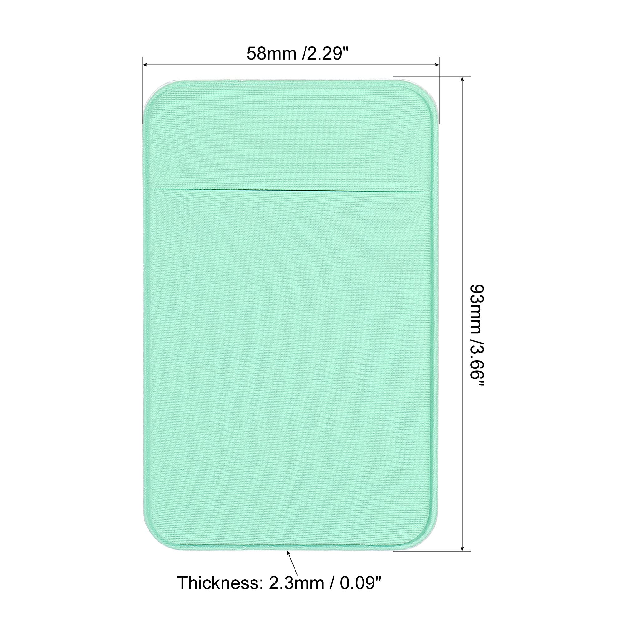 sourcing map porte-carte adhésif téléphone vert lot 3 extensible