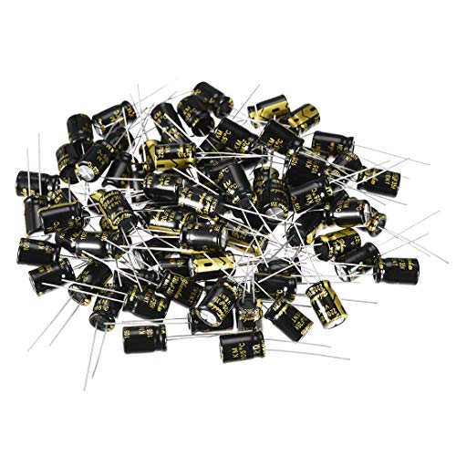 sourcing map Industrial condensateur électrolytique 220uF 35V 80pc