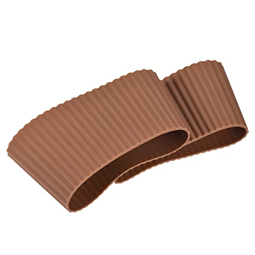 Sourcingmap Home & Garden manchon tasse silicone marron 60 mm lot 2