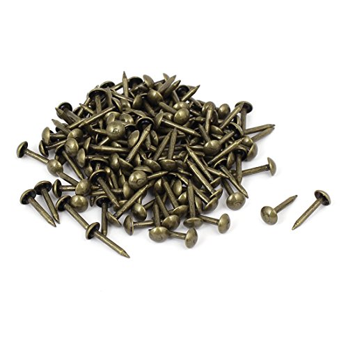 sourcing map Clous tapissier bronze 5x12mm meuble lot 150 métal