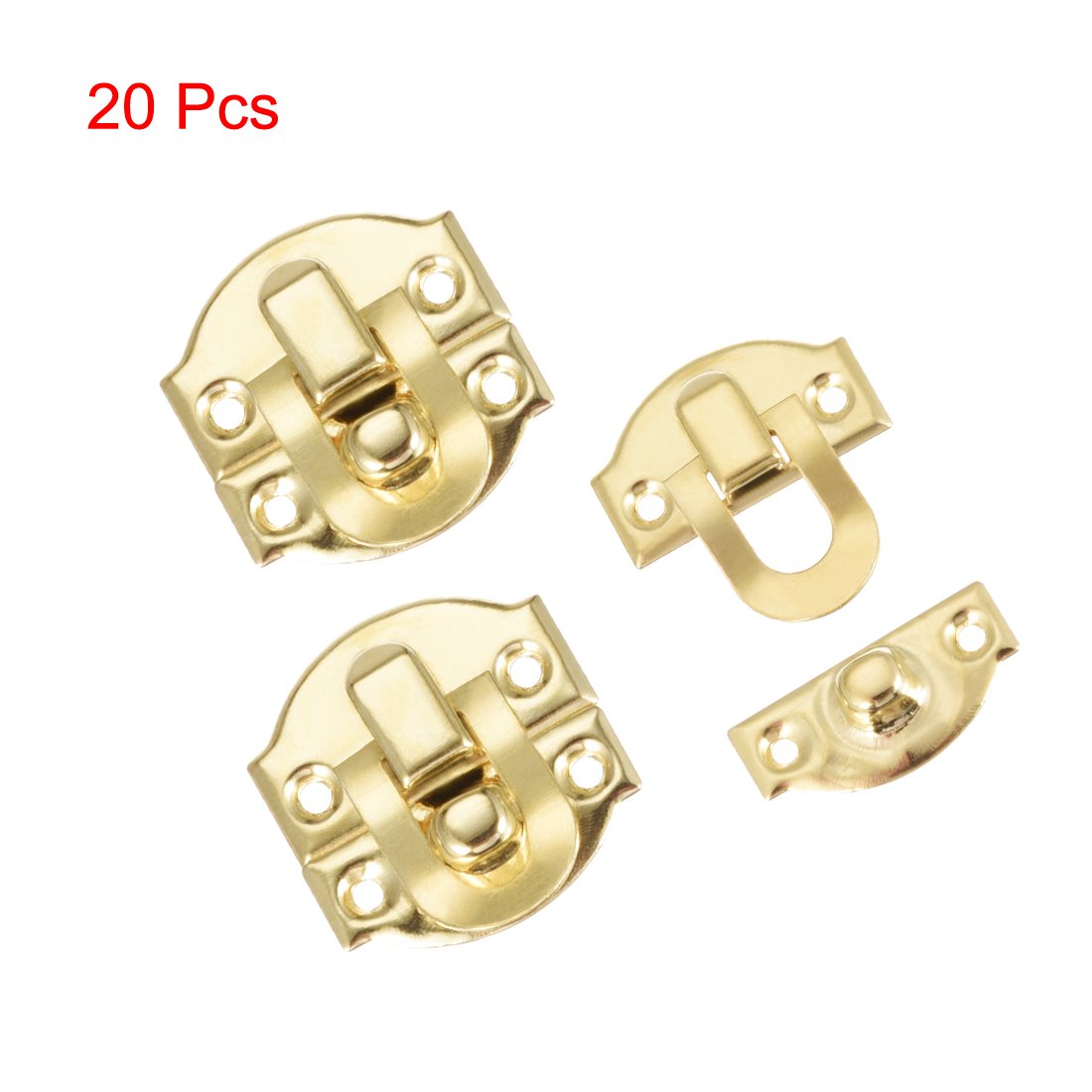 Sourcingmap loquet boîte doré 21 mm lot 20