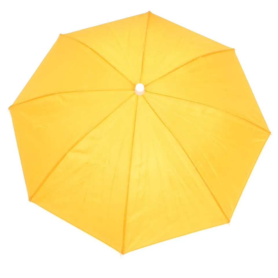 Sourcing Map Chapeau Parapluie Jaune Polyester 55cm Pêche
