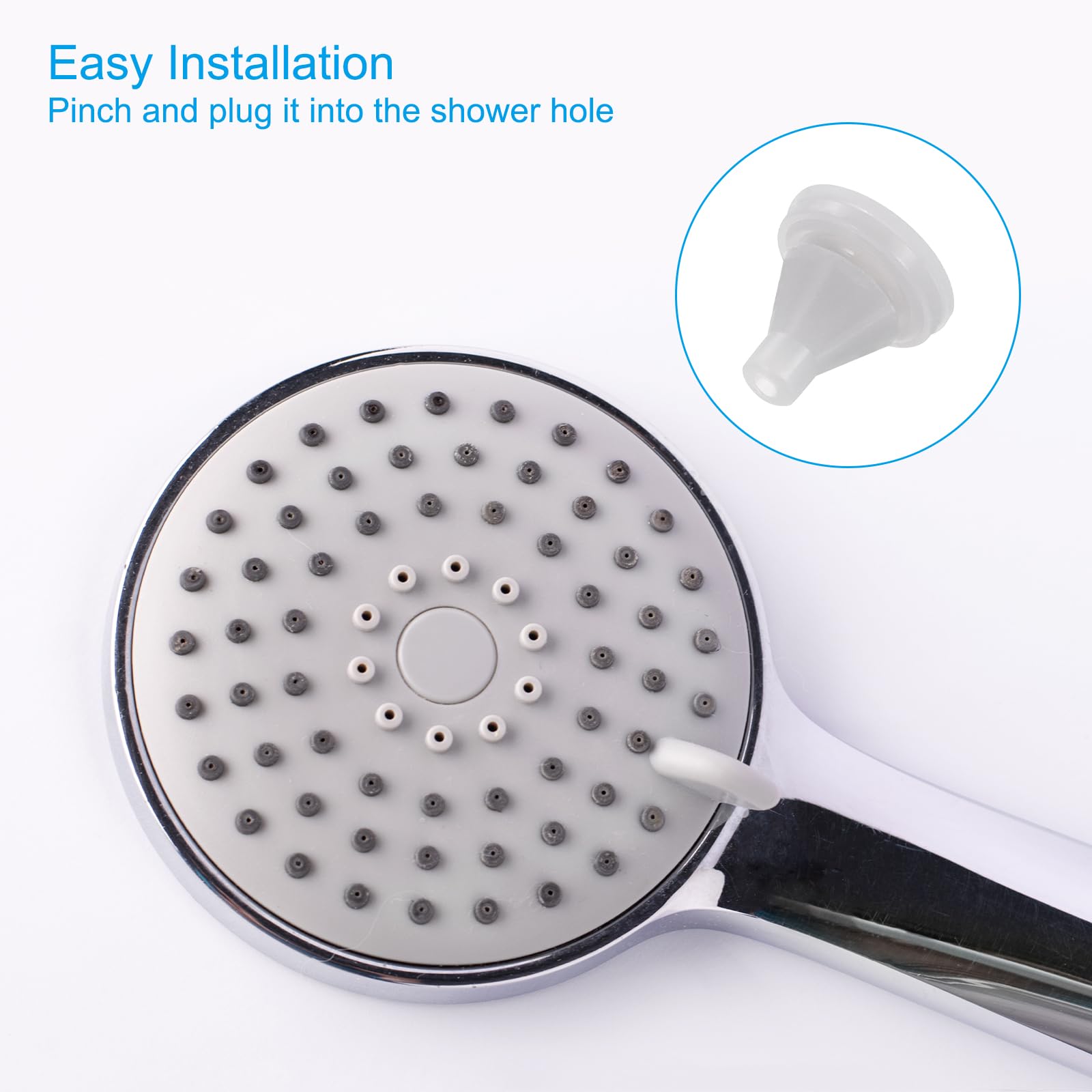 Sourcingmap Embout Douche Silicone Gris 7,5mm Lot 25