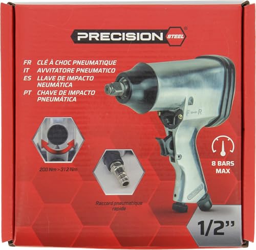PRECISION STEEL Clé à choc pneumatique 1/2" 312 Nm