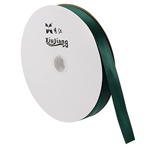 Sourcingmap Ruban Satin Vert Foncé 20mmx91,4m Polyester