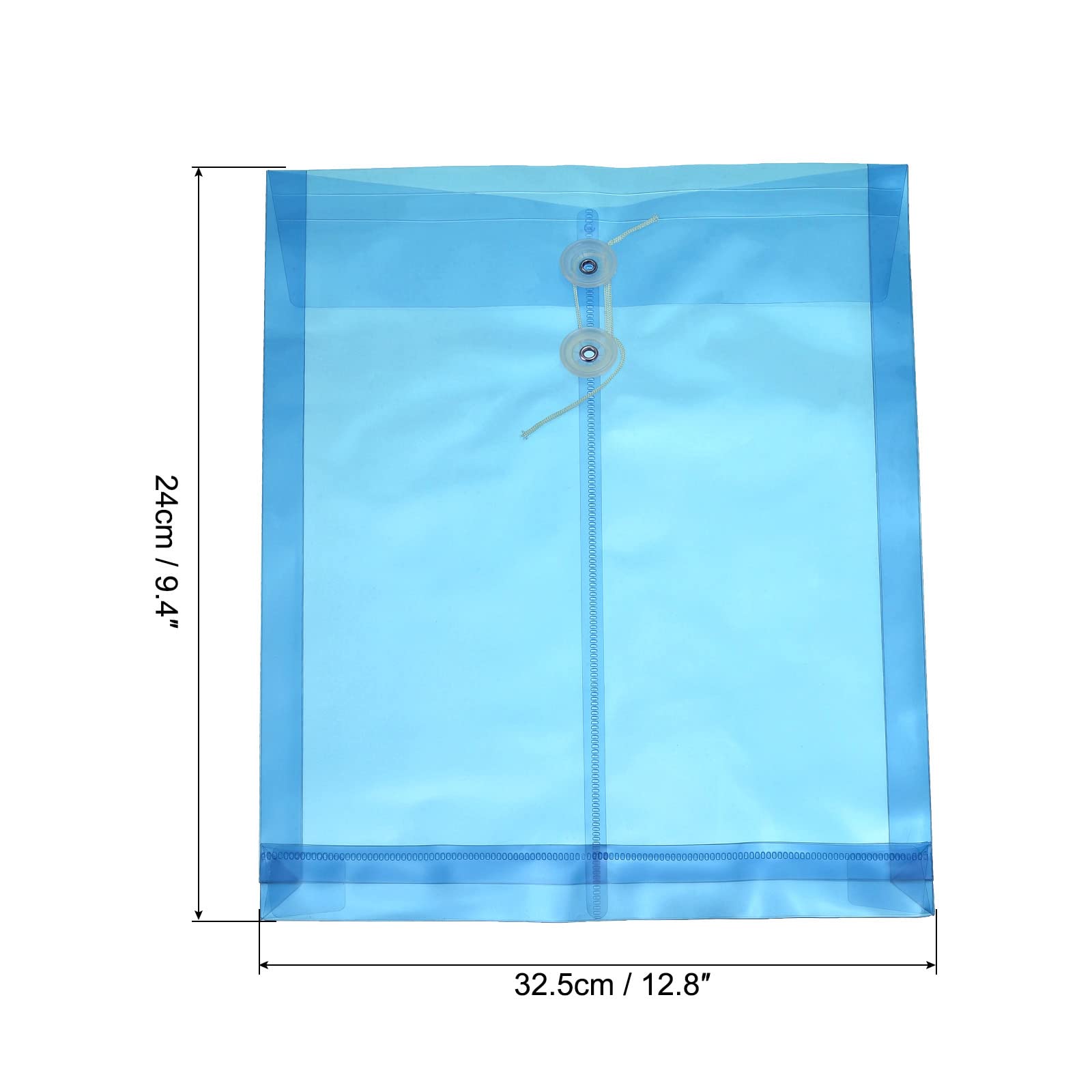 sourcing map enveloppe A4 bleue lot 5 plastique PP