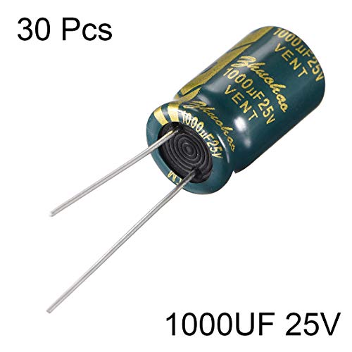 sourcing map Industrial condensateur alu 1000UF 25V lot 30