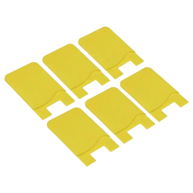 Sourcingmap Electronics porte-carte silicone jaune x6