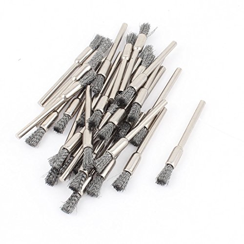 Sourcingmap Brosses Polissage Métal Tige 3mm Gris Lot 30