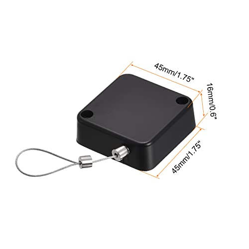 sourcing map serrure câble rétractable 2 m noire 200 g