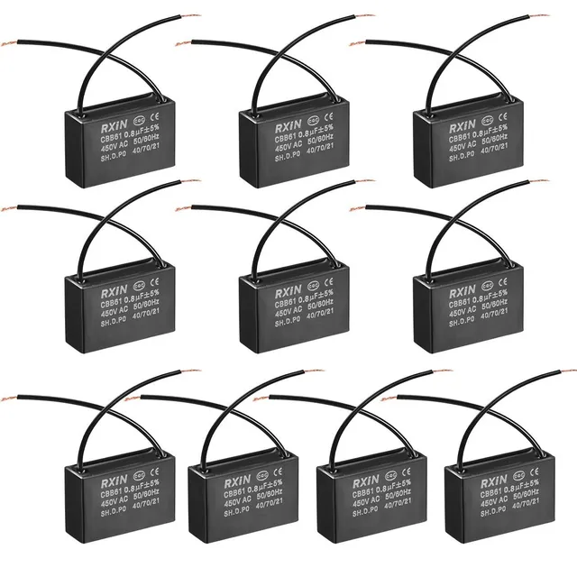 Sourcing Map CBB61 condensateur film 0,8µF 450V lot de 10