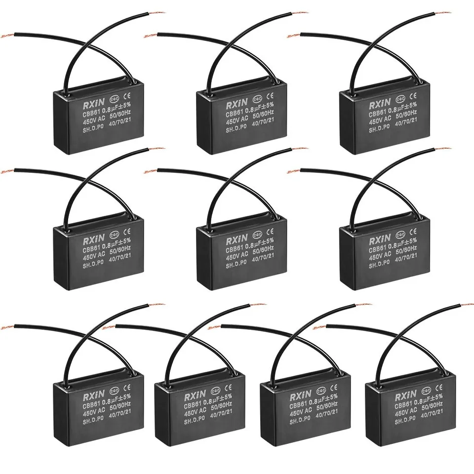 Sourcing Map CBB61 condensateur film 0,8µF 450V lot de 10