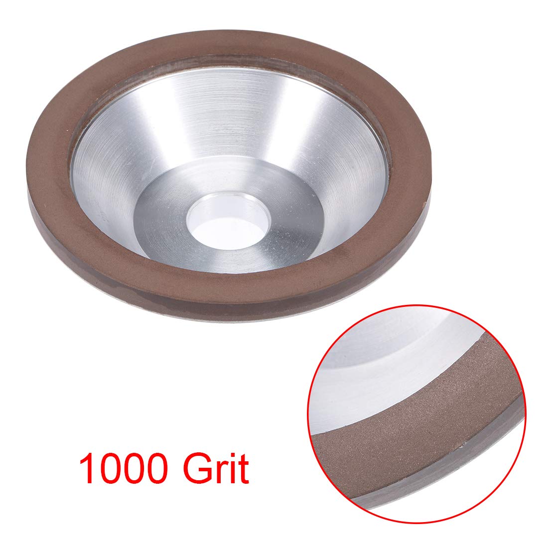 Sourcing Map Industrial meule boisseau diamant 100mm grain 1000