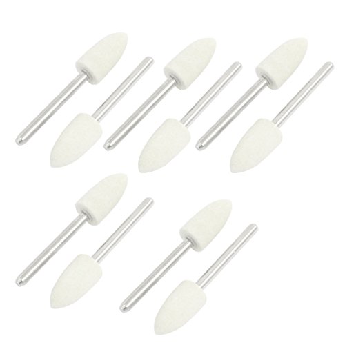 Sourcingmap Embout Polissage Feutre 8mm Lot de 10 Conique