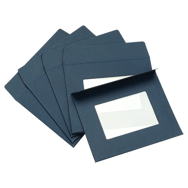 Sourcing Map 10x8 Enveloppe Fenêtre Bleue Double Face x10