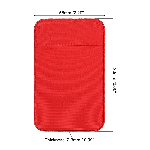 Sourcing Map Electronics porte-carte adhésif rose rouge bleu x3