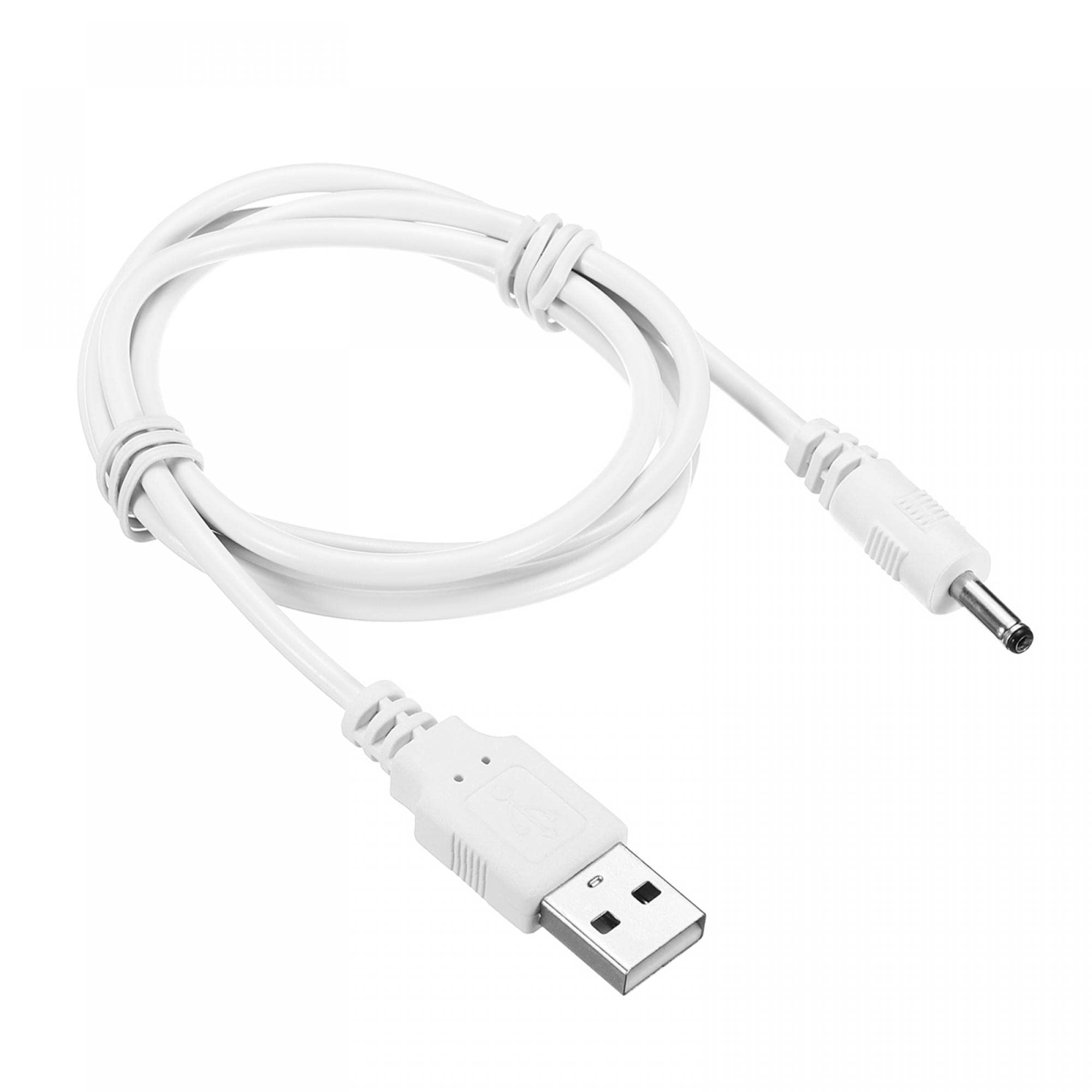 sourcing map Electronics câble USB DC 3,5x1,35mm 100cm blanc