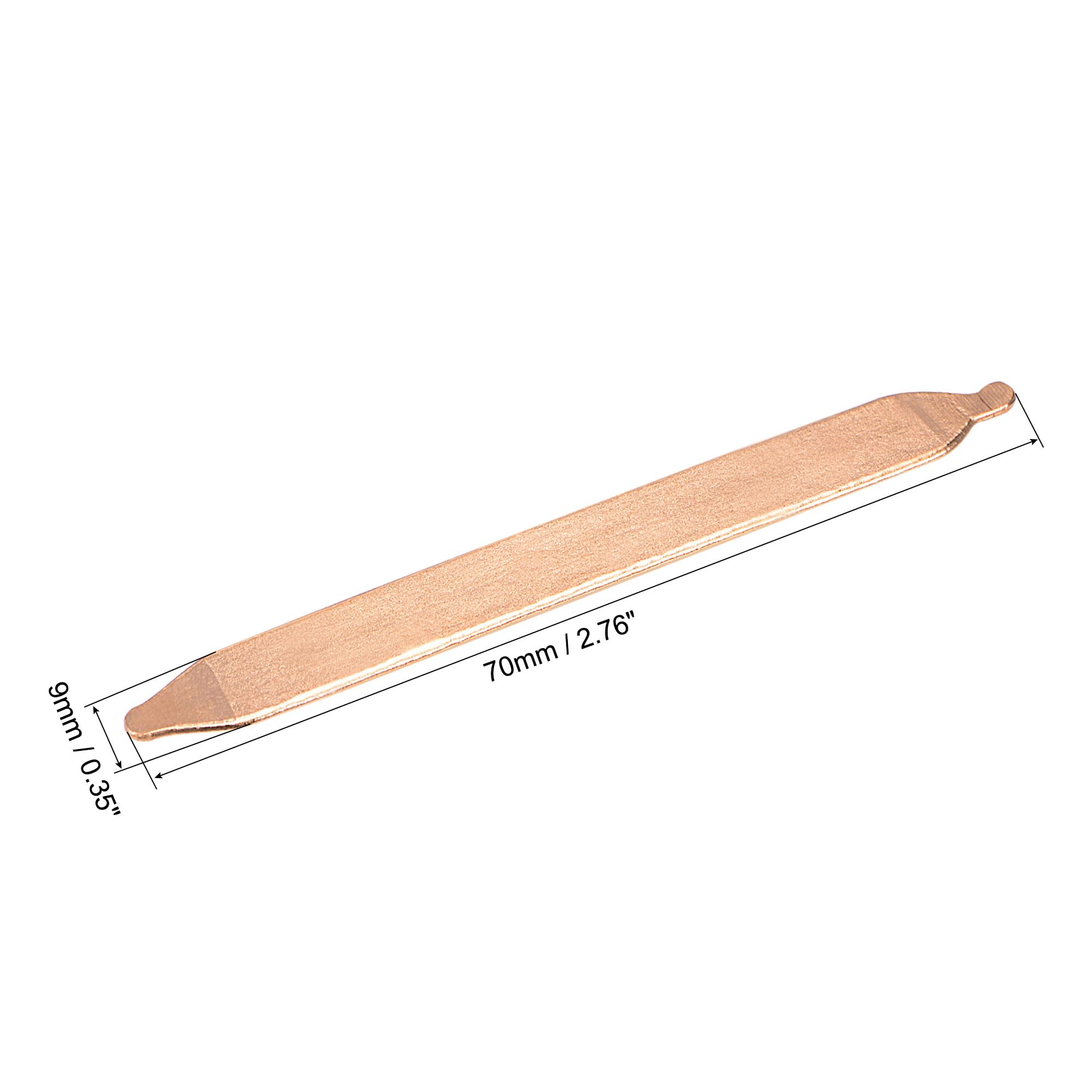 Sourcingmap 70x9x1mm caloduc cuivre plat pour CPU