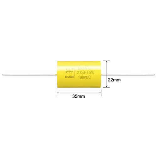 Sourcing Map Condensateur film polyester axial 12.0uF lot 5