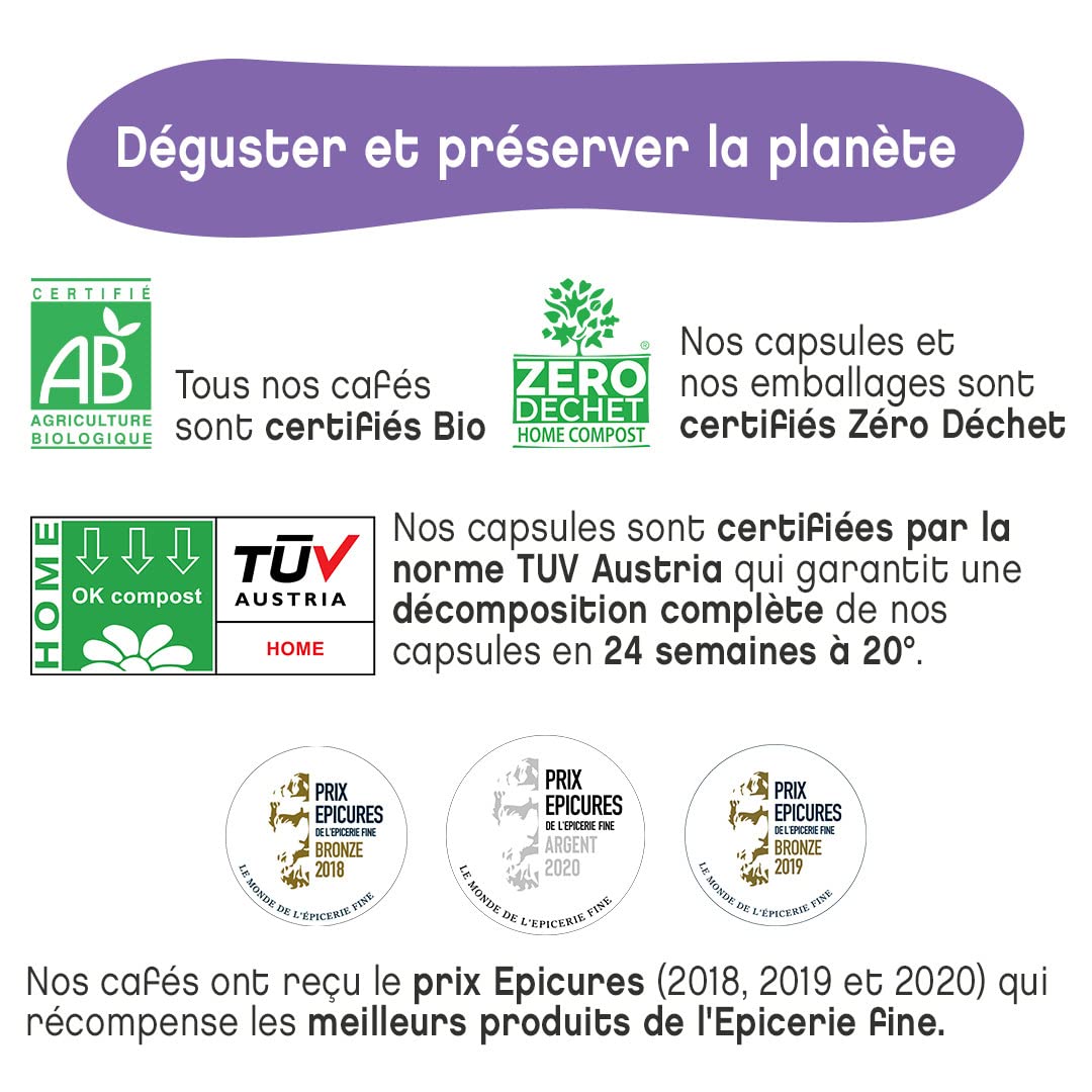 Terramoka Inès capsules café bio Papouasie 300 épicé