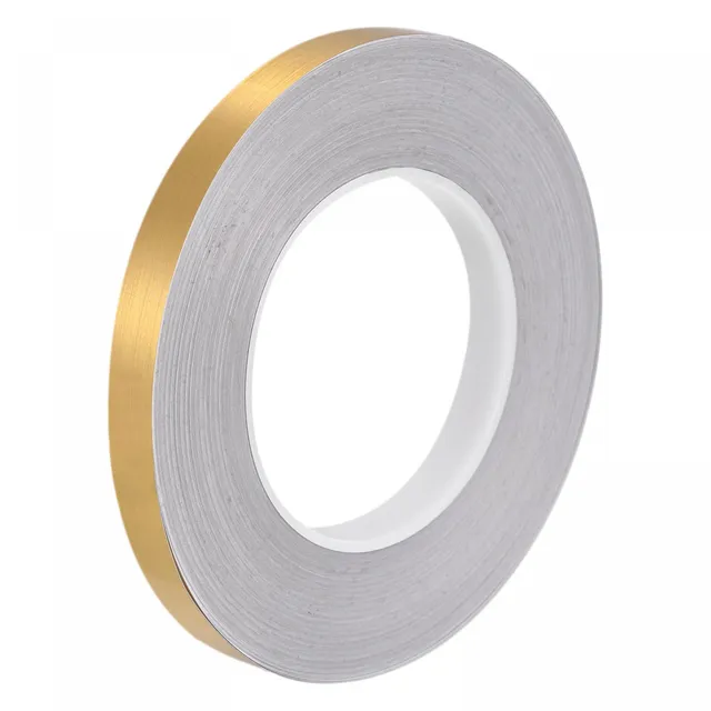 sourcing map Ruban Adhésif Carrelage Doré 12mm x 50m