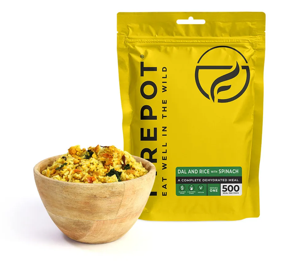 Firepot Dal and Rice with Spinach plat lyophilisé 135g vegan