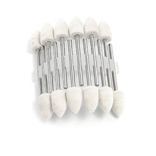 Sourcing Map pointe feutre conique blanche outil polissage