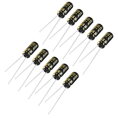 Sourcing Map Condensateur alu 22uF 50V 5x11mm lot 10
