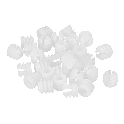 Sourcing Map Écrou Insert Nylon M6 11mm Lot 120 Meuble