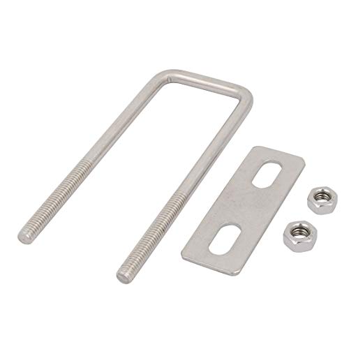 Sourcing Map Boulon en U inox 304 M6 100mm lot 4