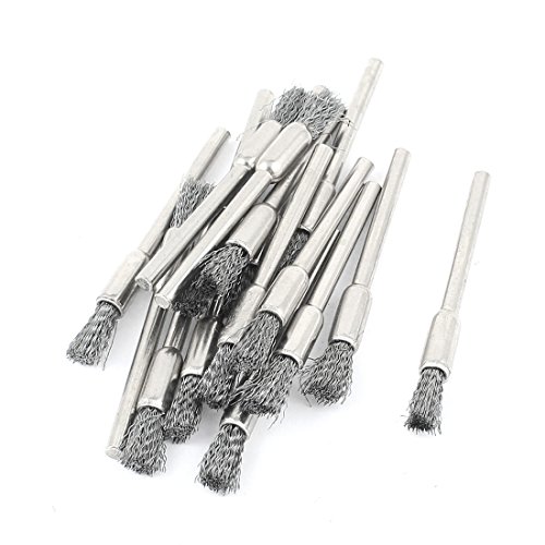 sourcingmap Industrial brosse polissage stylo tige 3mm lot 16